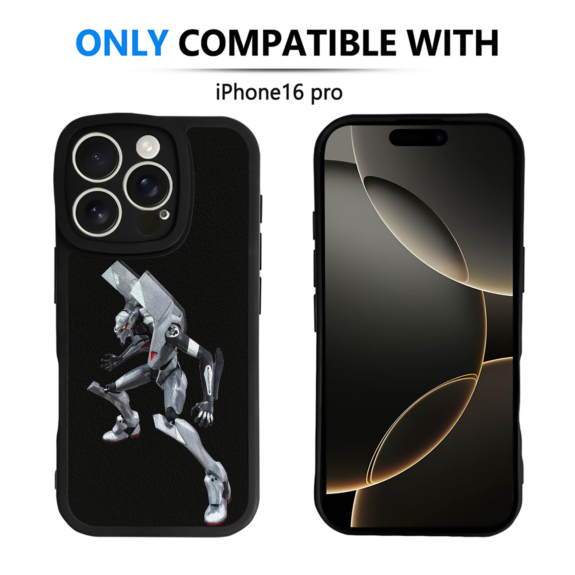 （画像用） EVA 新世紀エヴァンゲリオン 【iPhone 16シリーズ対応】シリコンスマホケース（レザー調） 材質：シリコン
